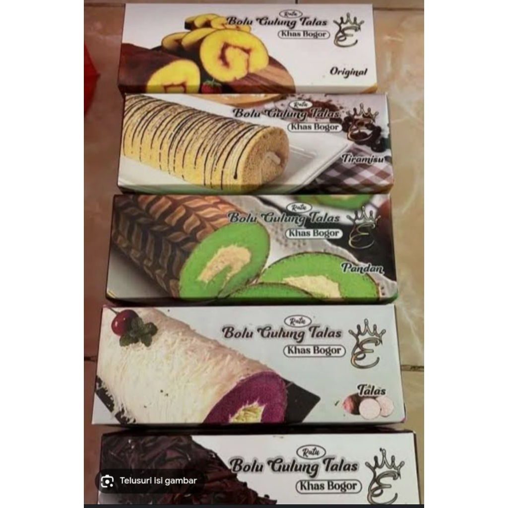 bolu gulung talas khas bogor