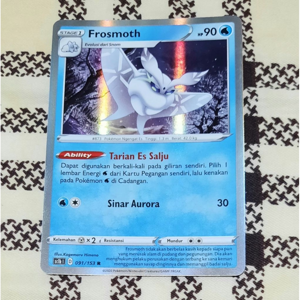 Kartu Pokemon Frosmoth foil Sc1b bahasa indo tcg