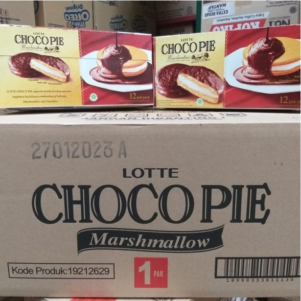 Lotte Chocopie Choco Pie 1 Dus Kartonan