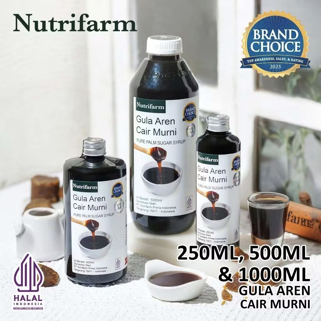 GULA AREN CAIR ASLI 100% PREMIUM ORGANIK UNTUK KOPI 1 LITER 1KG 5 LITER GULARE TOFFIN MAHORAHORA / P