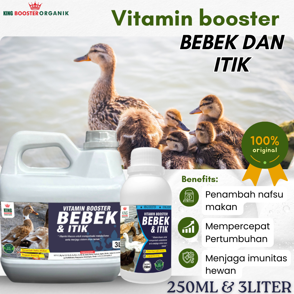 OBAT ANTI STRESS BEBEK ITIK UNGGAS - MENCEGAH & MENGOBATI STRES BEBEK 250ML
