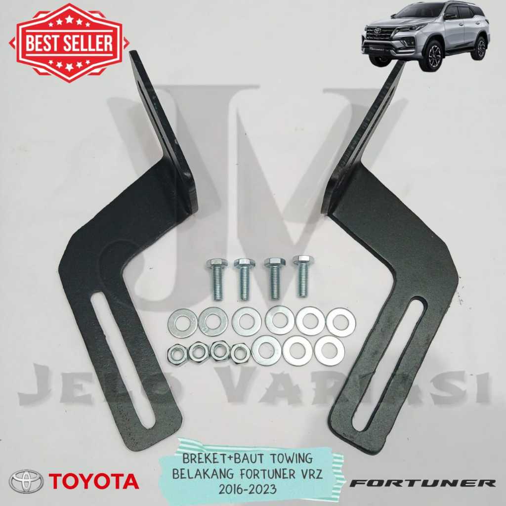 Breket + Baut Towing Belakang Mobil Toyota Fortuner VRZ 2016 - 2023
