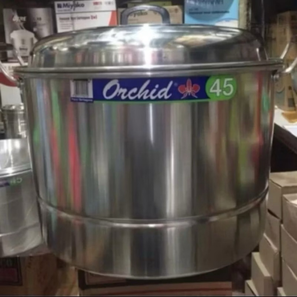 Orchid panci kukusan 45 cm/panci langseng dandang orchid 45 cm/panci serbaguna