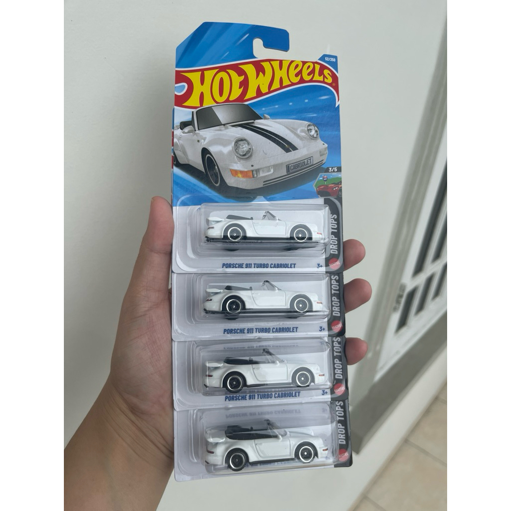 Hot Wheels Porsche 911 Turbo Cabriolet Putih