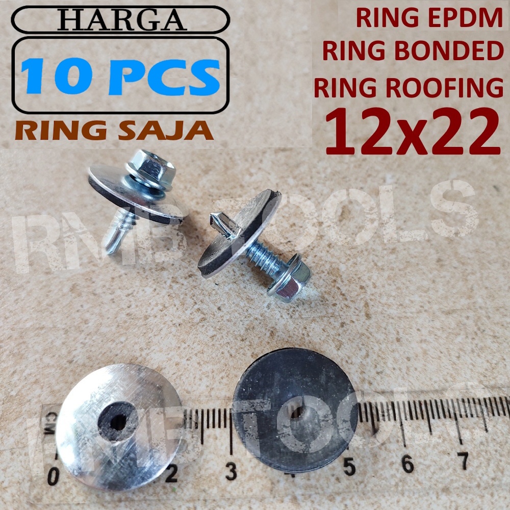 12x22 / Ring Bonded / Ring Seal / Ring Roofing / Ring EPDM Washer NTF Fastener
