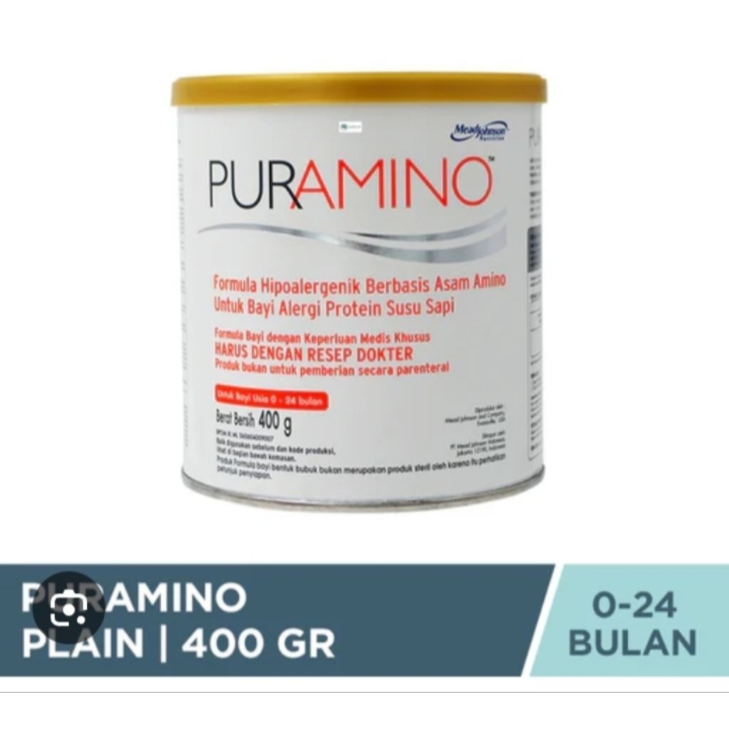 Puramino susu formula bayi hipoalergenik 400gram