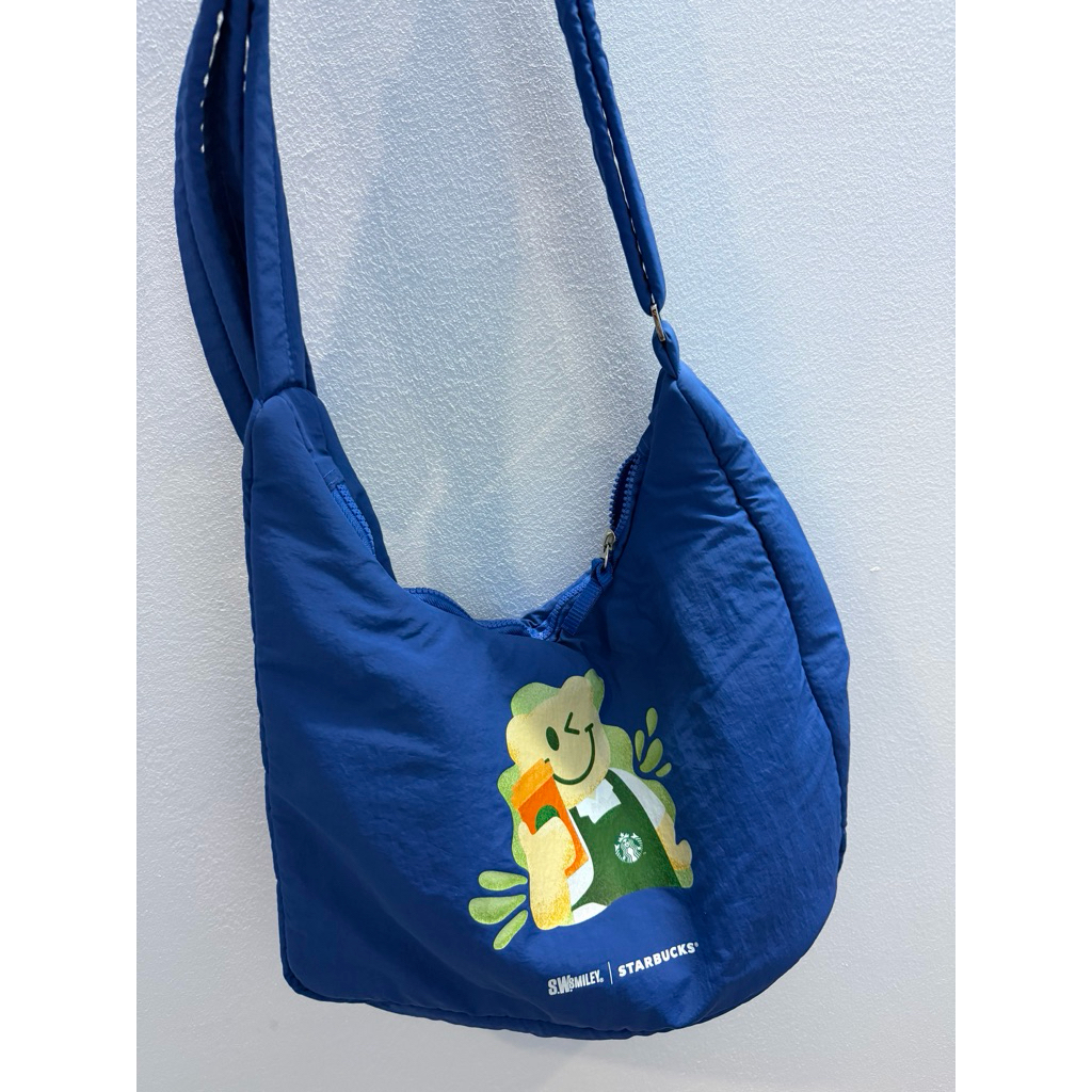 tas selempang unisex Starbucks X Smiley original