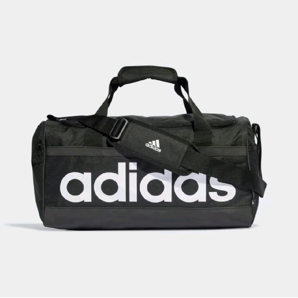 Tas Adidas Linear Duffel Bag S Black White - HT4742