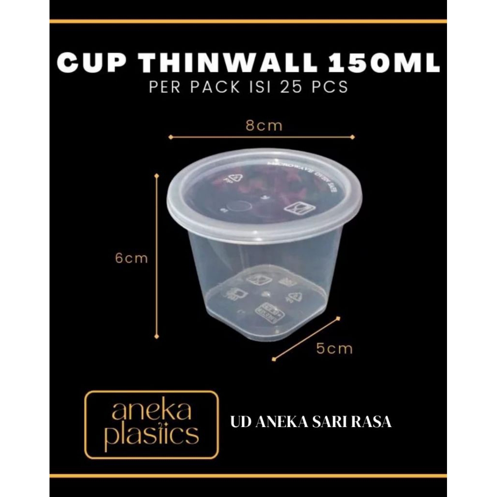 Thinwall round / Thinwall Bulat /Mangkok thinwall / mangkuk plastik