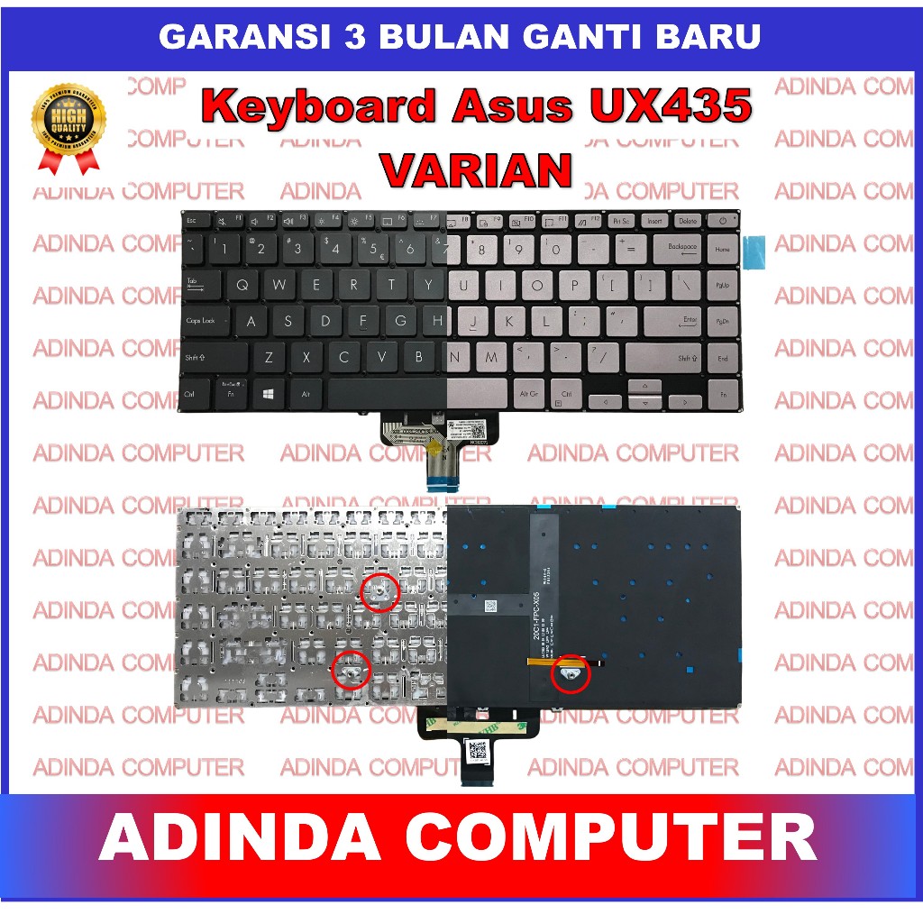 Keyboard Asus Zenbook 14 UX435 U4800 UX435EA UX435EG U4800EG Backlight Backlite