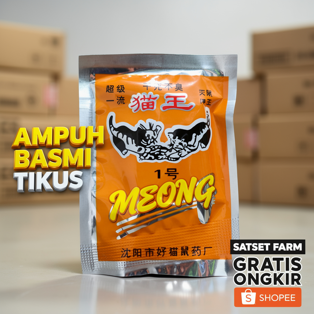 MEONG RACUN TIKUS BERAS MERAH TERAMPUH LANGSUNG MATI- MATI KERING