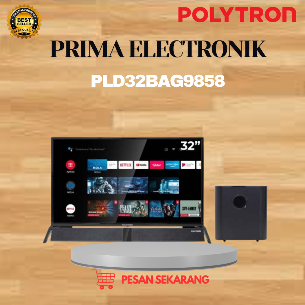 POLYTRON LED TV Android Soundbar/POLYTRON LED 32BAG9953 SOUND BAR DIGITAL LED 32 INCH/GARANSI RESMI/