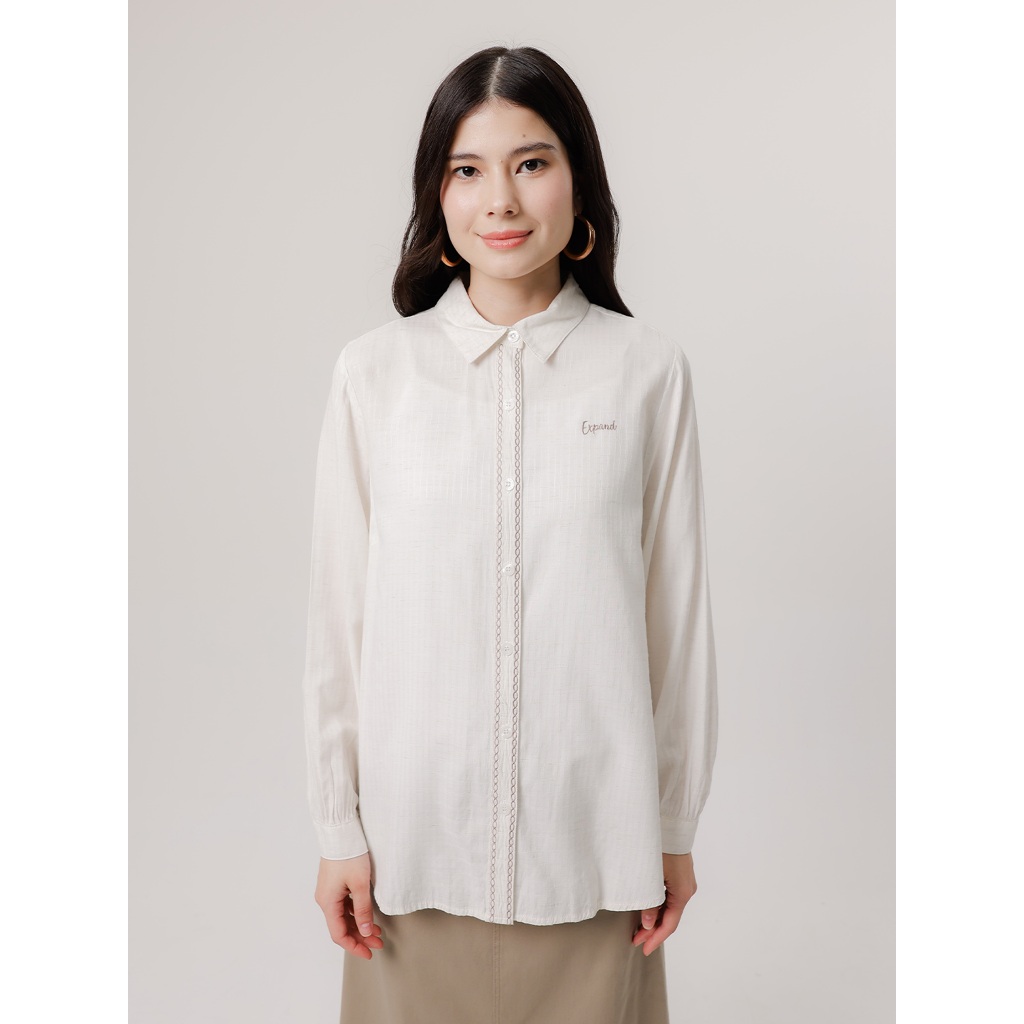 EXPAND Zanna Blouse |Kemeja Wanita - Atasan Lengan Panjang