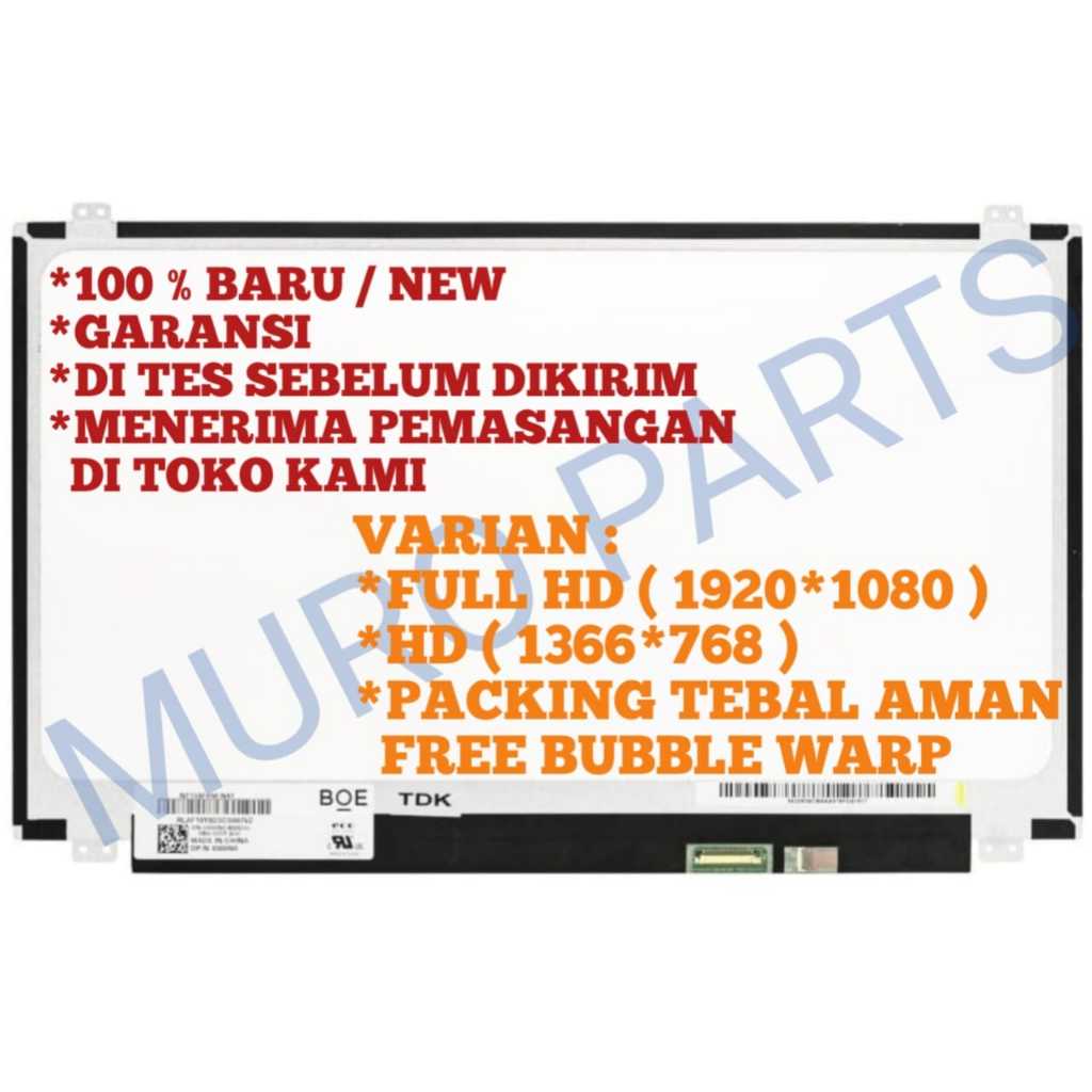 LAYAR LED LCD LAPTOP THINKPAD E5 E58 E580 E580-20 E580 20 20KS 20-KS E580 20KS E580-20KS E58020-KS E