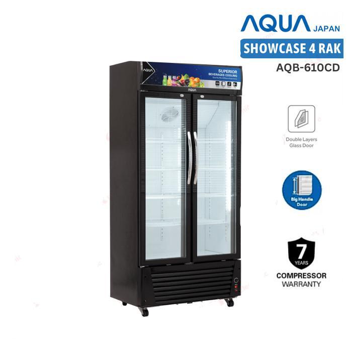 Showcase Display Cooler AQUA 4 Rak AQB-610CD Showcase AQB 610 CD