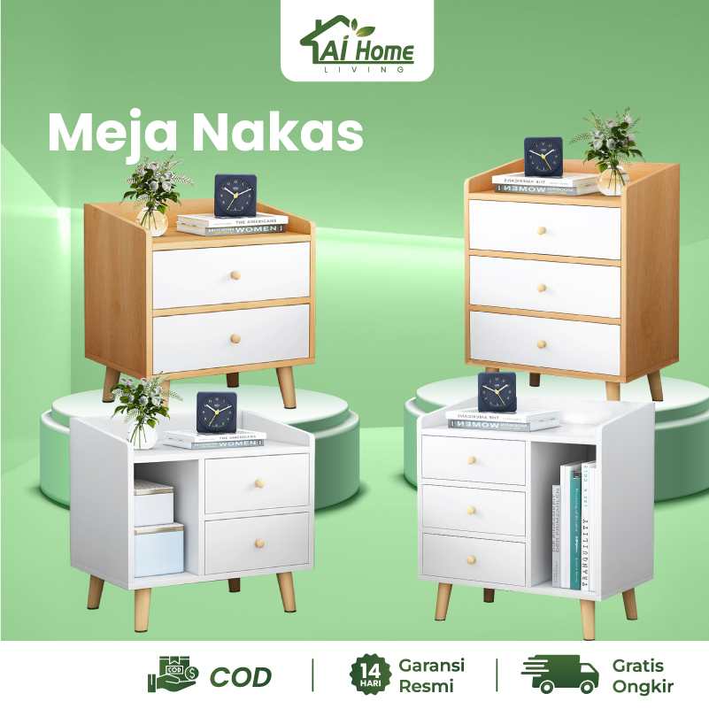 Meja Kamar Aesthetic  Nakas Meja Kamar Tidur  Meja Kecil  Meja  Laci Kamar Tidur Bahan Kayu