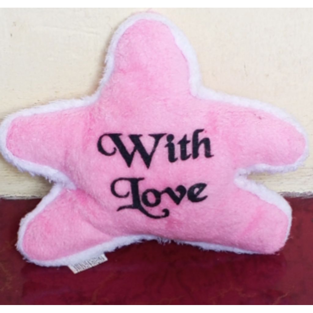 74. boneka bantal kecil with love pink
