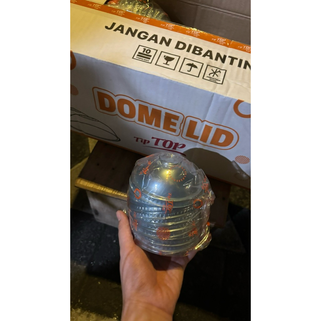 DOME LID TIP TOP // TUTUP GELAS CEMBUNG // LID CUP PLASTIK // TUTUP MINUMAN DINGIN // LID CUP BOBA /
