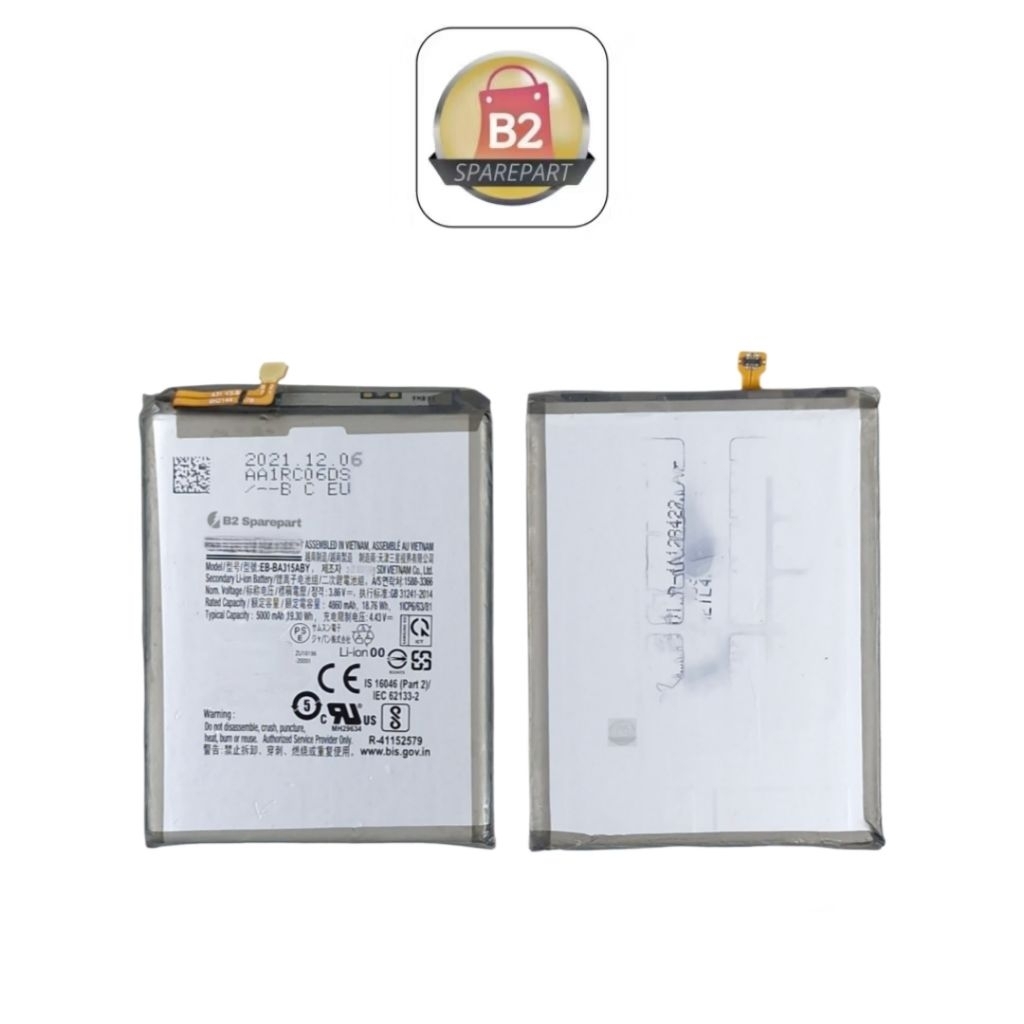B2 SPAREPART - Baterai EB-BA315ABY Untuk Model Samsung A31 A315 / A32 4G A325 / A22 4G A225 Battery