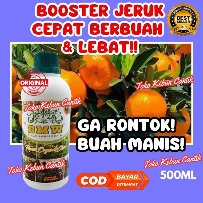 Pupuk Organik Cair Jeruk POC BMW 500ml – Perangsang Buah, Jeruk Besar & Manis