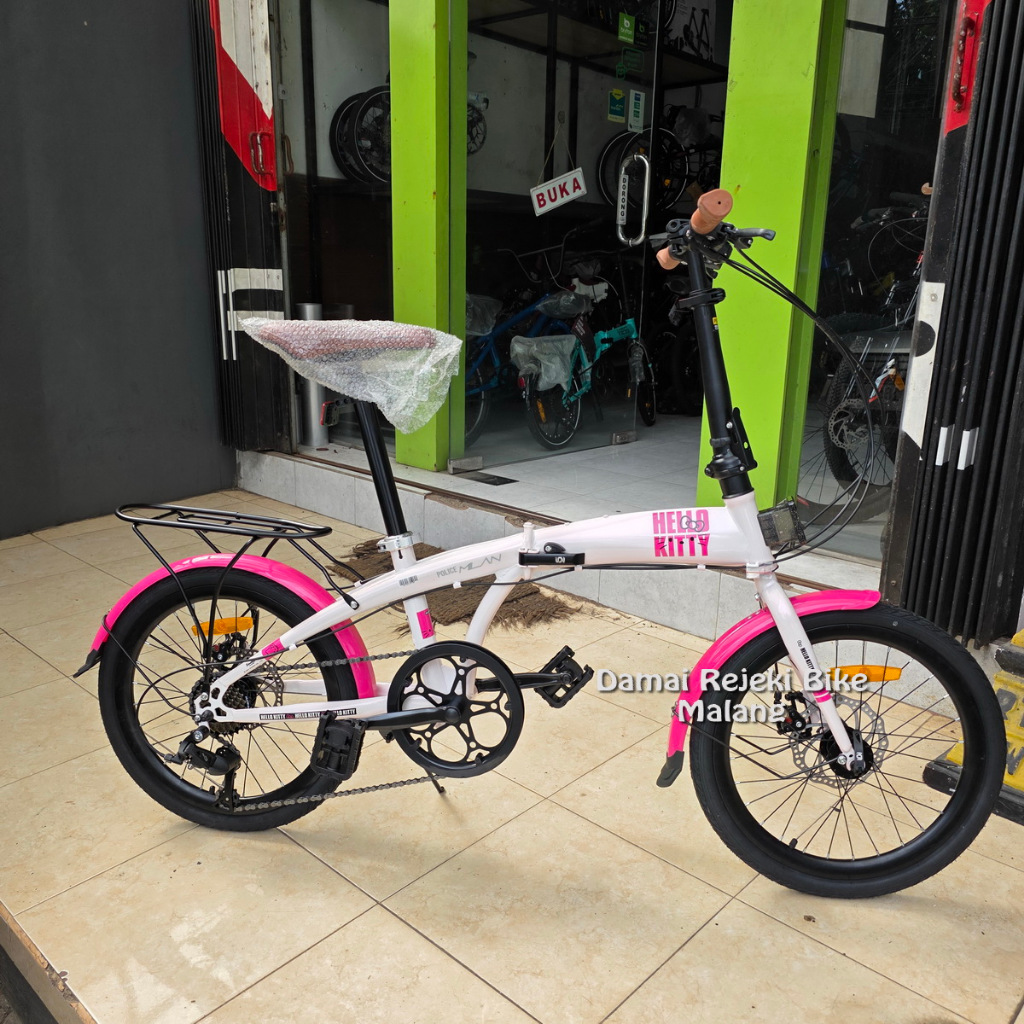 Folding bike - sepeda lipat Element Police Milan 20" Hello Kitty