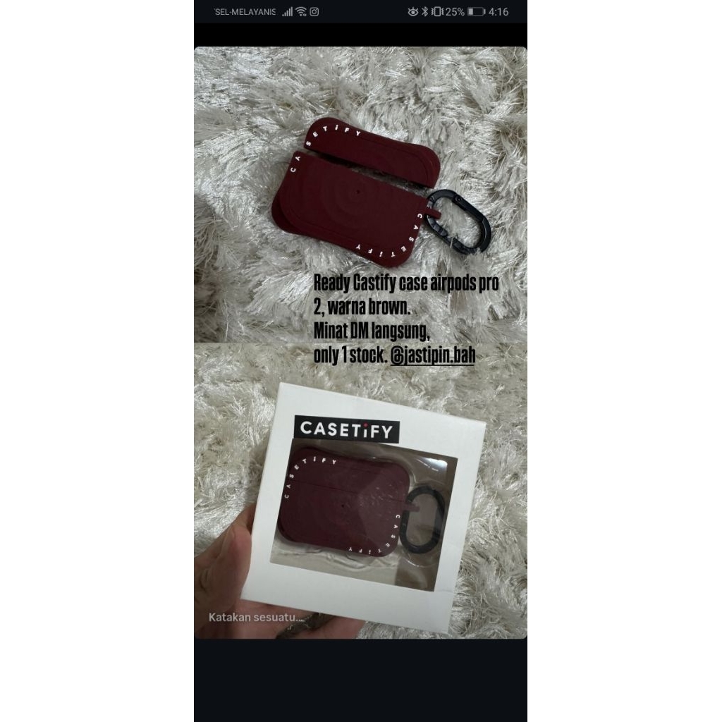 Case CASETIFY airpods pro 2, BROWN