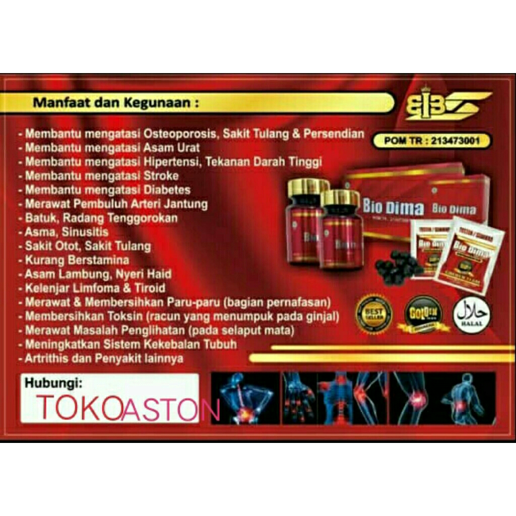 ~ORIGINAL~ Bio Dima Obat Nyeri sendi Obat Rematik Obat Syaraf Obat Tulang Obat Gula Darah Obat Otot 