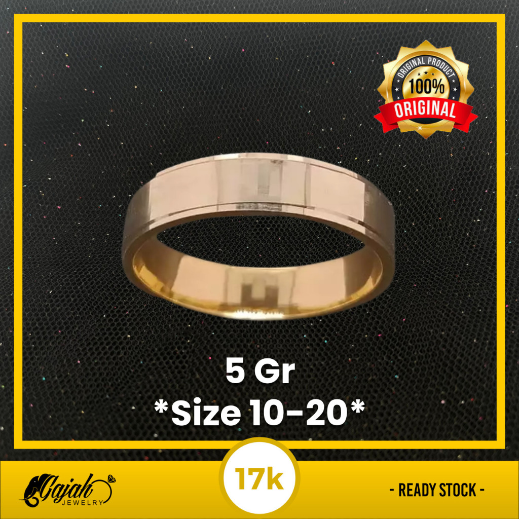 Cincin Emas 17K - Toko Emas Gajah - 5 Gram 2862