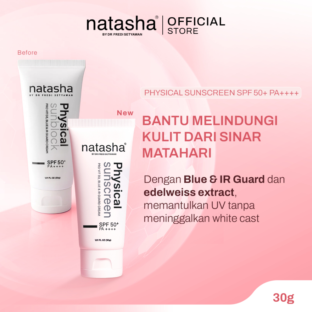 Natasha by dr Fredi Setyawan Physical Sunscreen SPF50