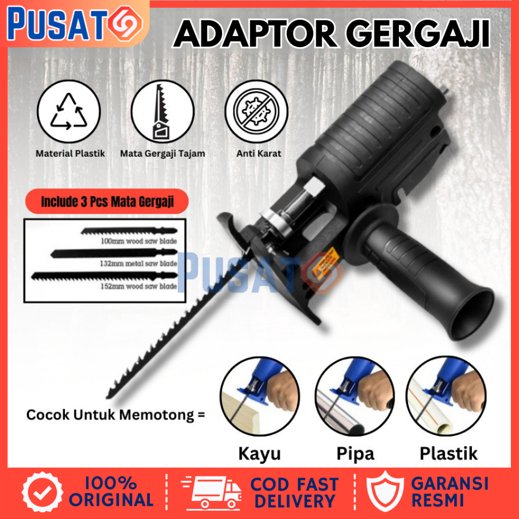 Adaptor Jigsaw Adaptor Bor Ke Gergaji Konektor Electric Drill Jigsaw