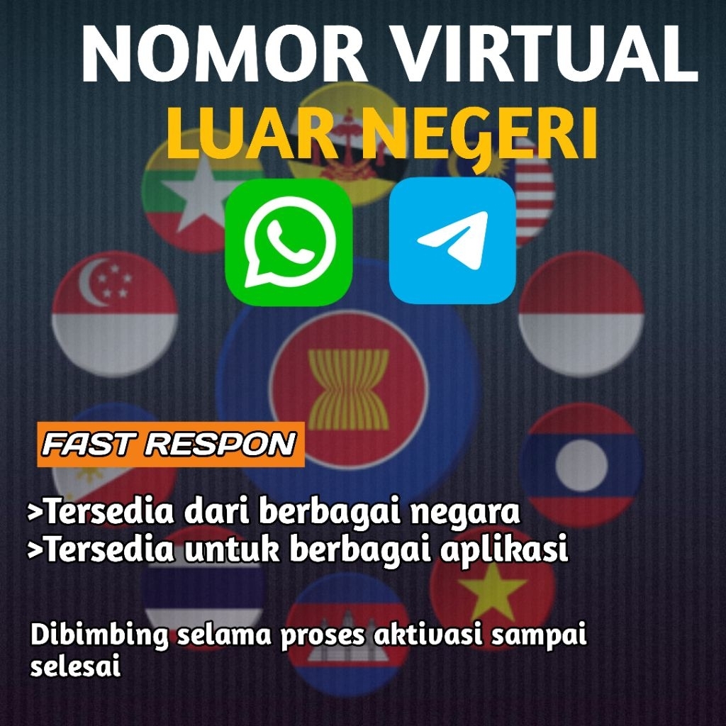nomor kartu perdana luar negeri / nomor virtual