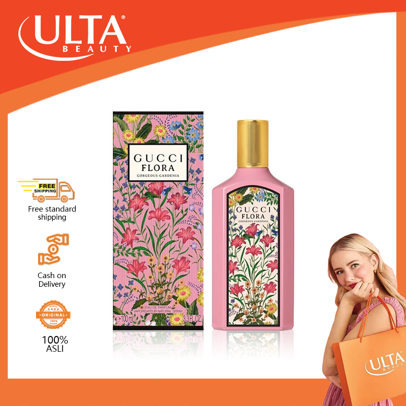 100% Original -Parfum Wanita Gucci Flora Gorgeous Cardenia Pink FLOWER NEW Eau De Parfum EDP 100ML