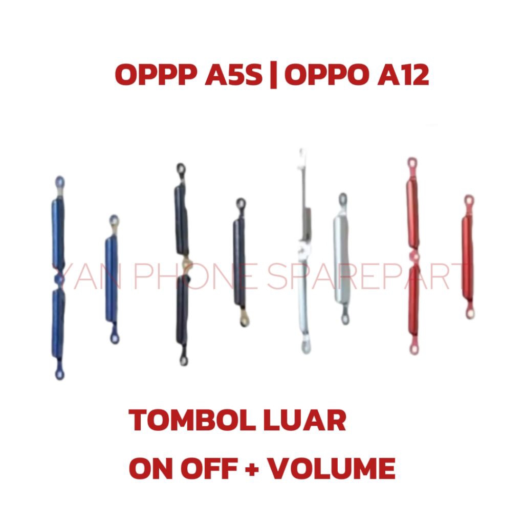 Tombol Luar On Off + Volum Oppo A5S - Tombol Luar Oppo A12 Original