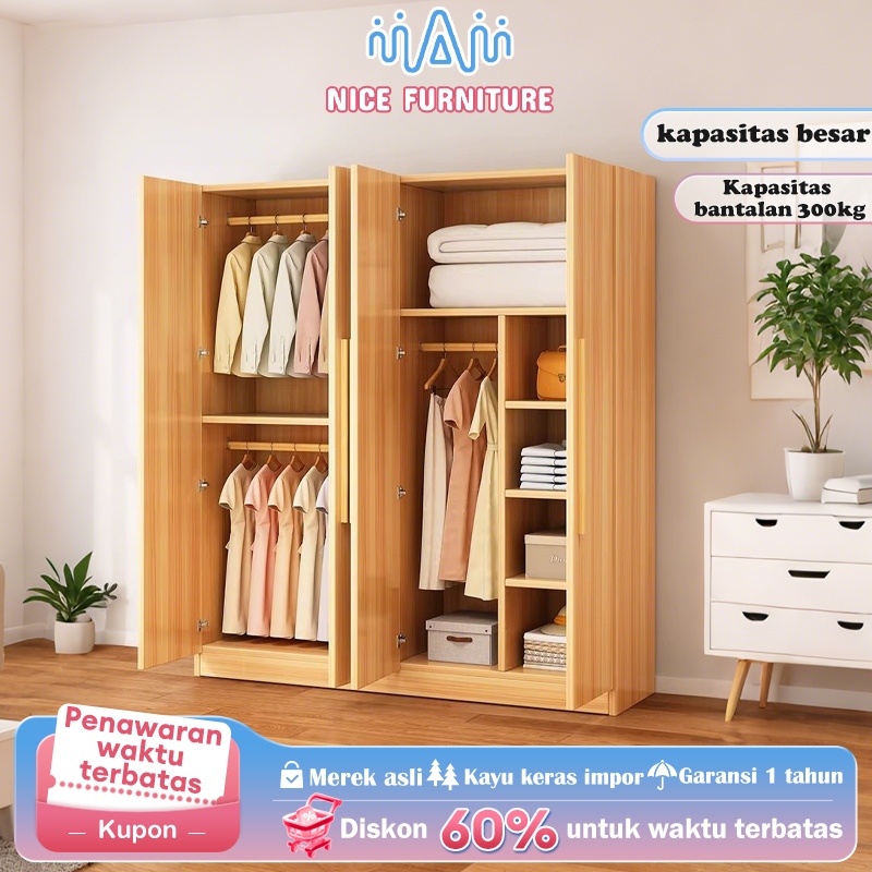 Lemari Pakaian Baju 2 Pintu Murah Modern Minimalis Lemari Baju Sistem organizer lemari