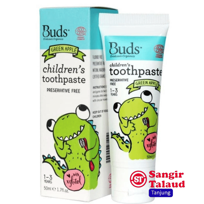 Buds Toothpaste 1-3 Thn (Xylitol) - Pasta Gigi Anak