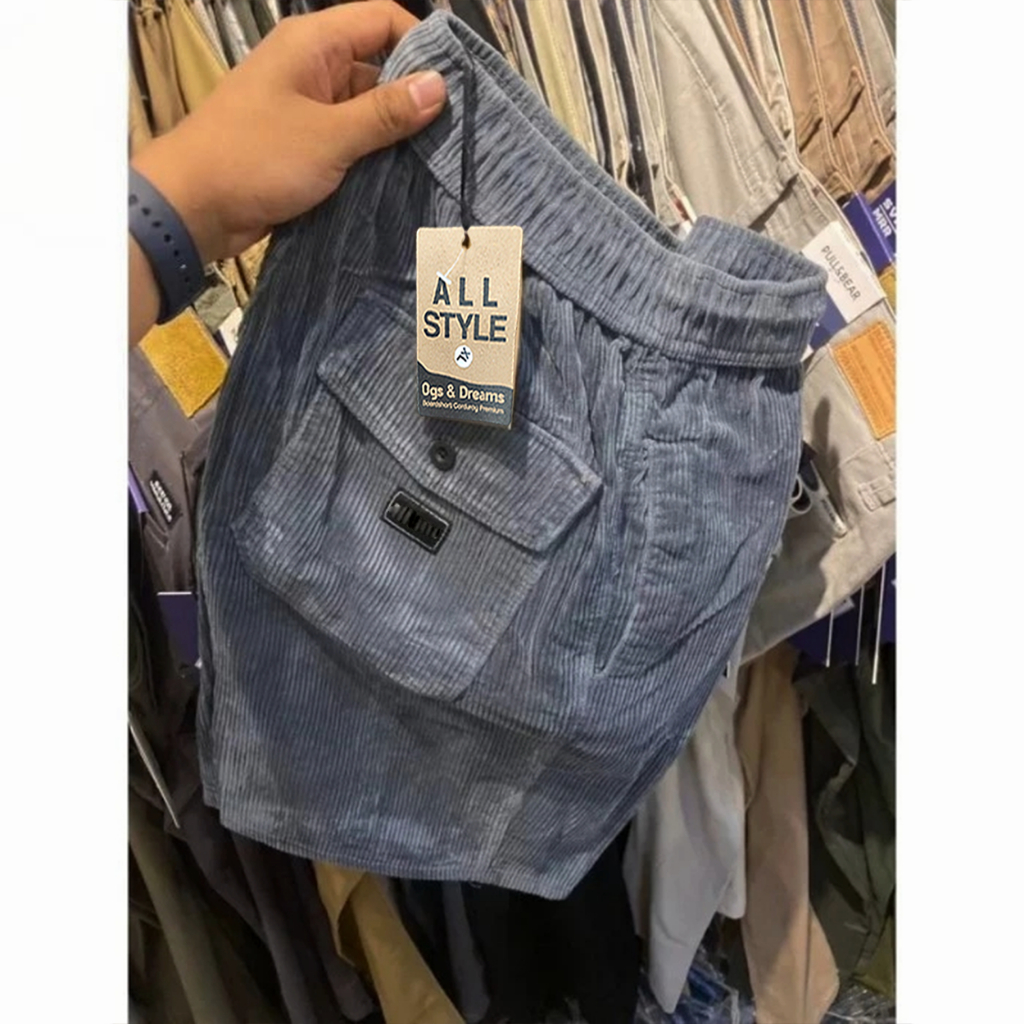 CELANA PENDEK KASUAL CORDUROY NYAMAN CELANA PENDEK CORDUROY JUMBO DAN STANDAR NEW