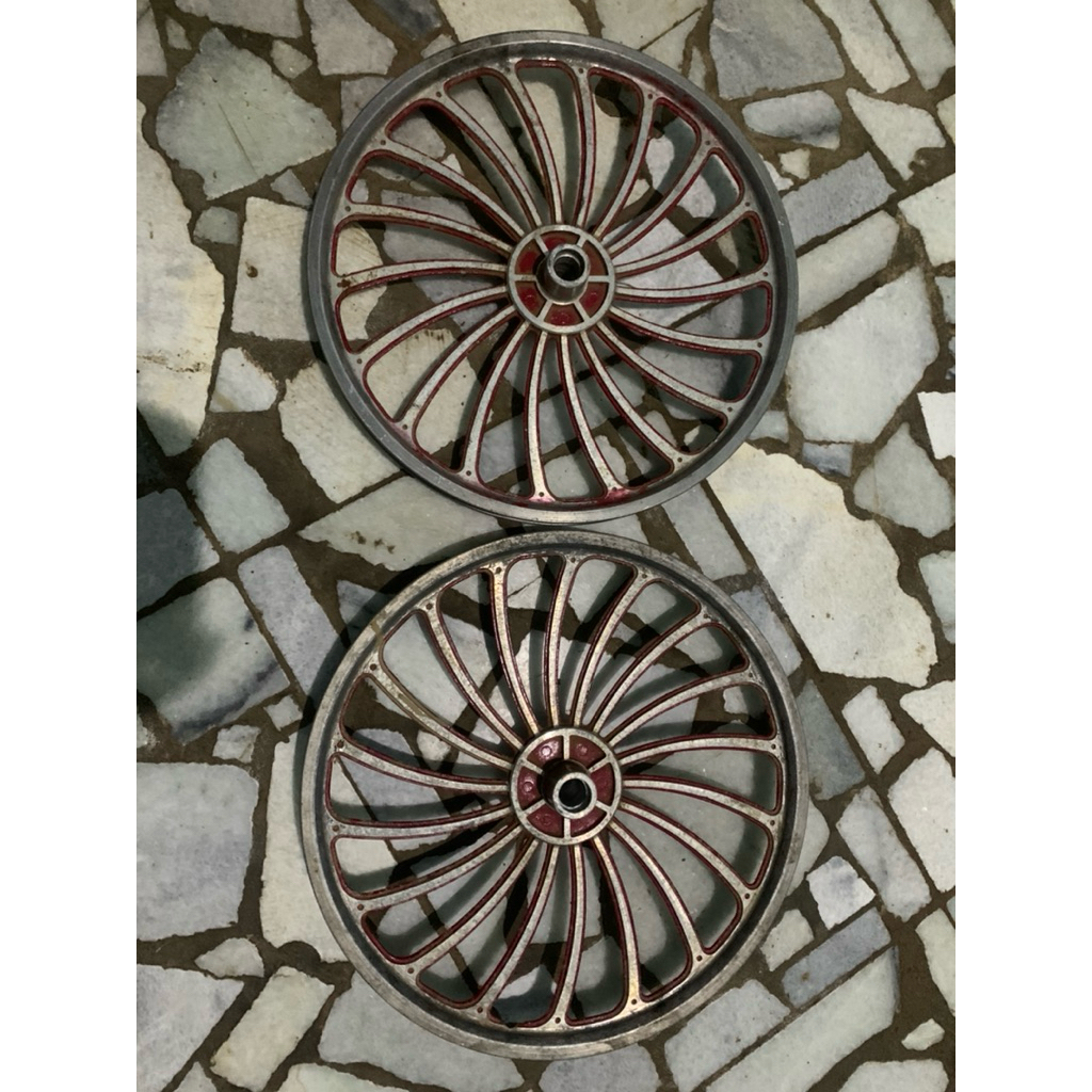 velg SEPASANG velg 20 kipas velg alloy 20 velg bmx resing racing dokar palang almunium minion sepeda