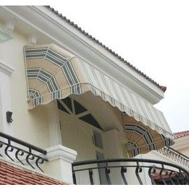 kanopi kain awning rangka melengkng ke bawah cocok untuk jendela balkon dan lain lain