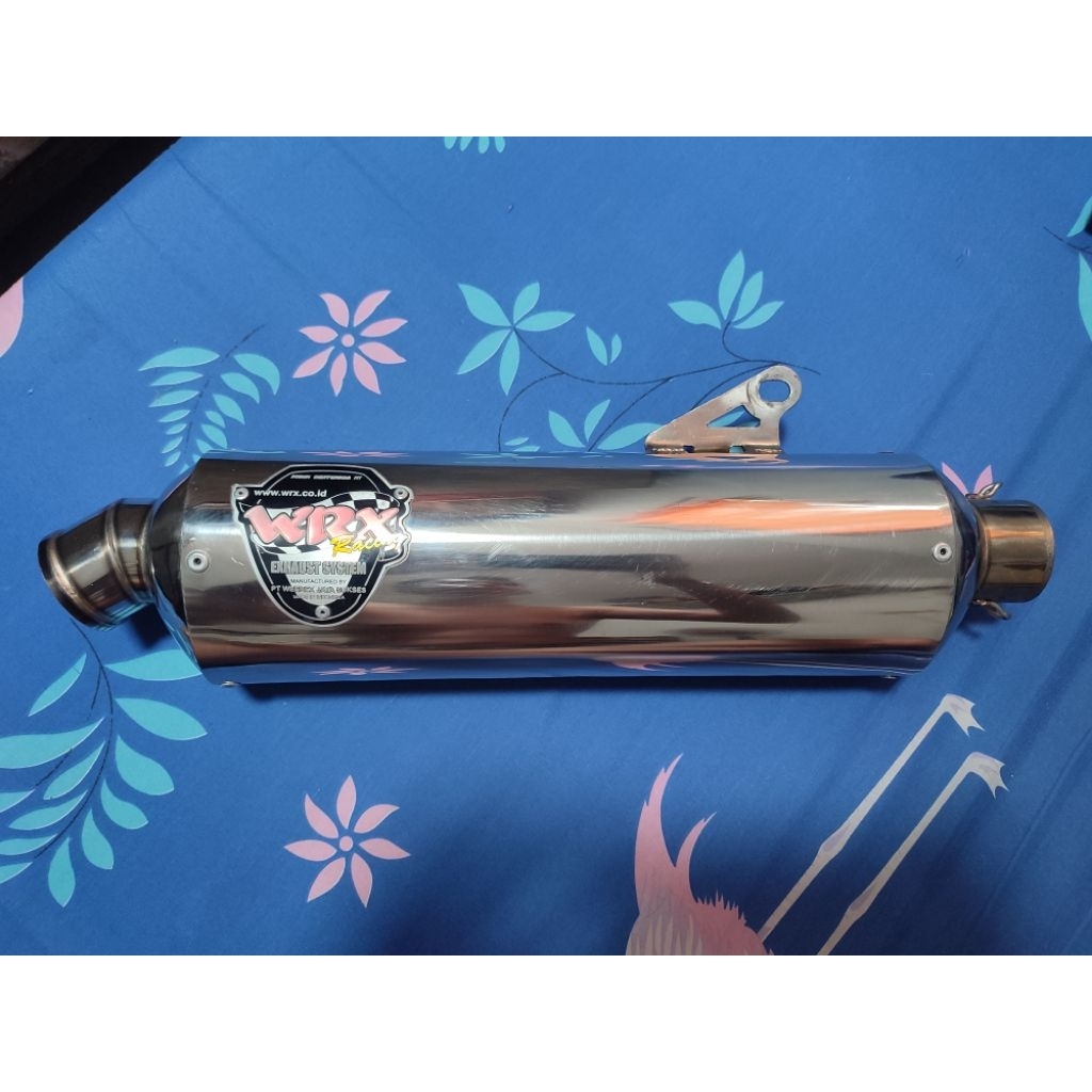 KNALPOT SILENCER WRX GP3 K3 CBR250RR R25 NINJA FI INLET 50/51 SECOND PEMAKAIAN