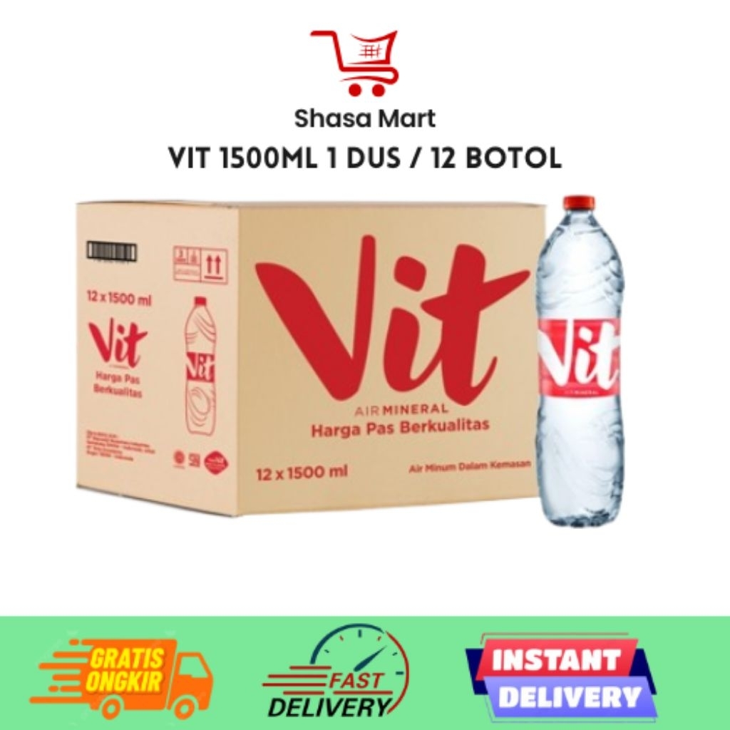 Vit Air Mineral 1500ml 1 Dus / 12 Botol