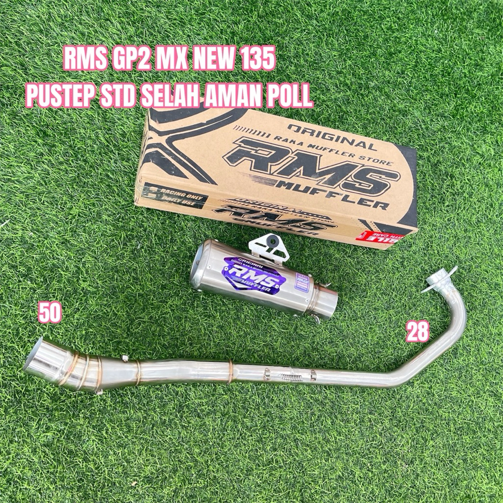 Knalpot RMS GP2 pnp Mx new Jupiter mx new njmx emblem ungu