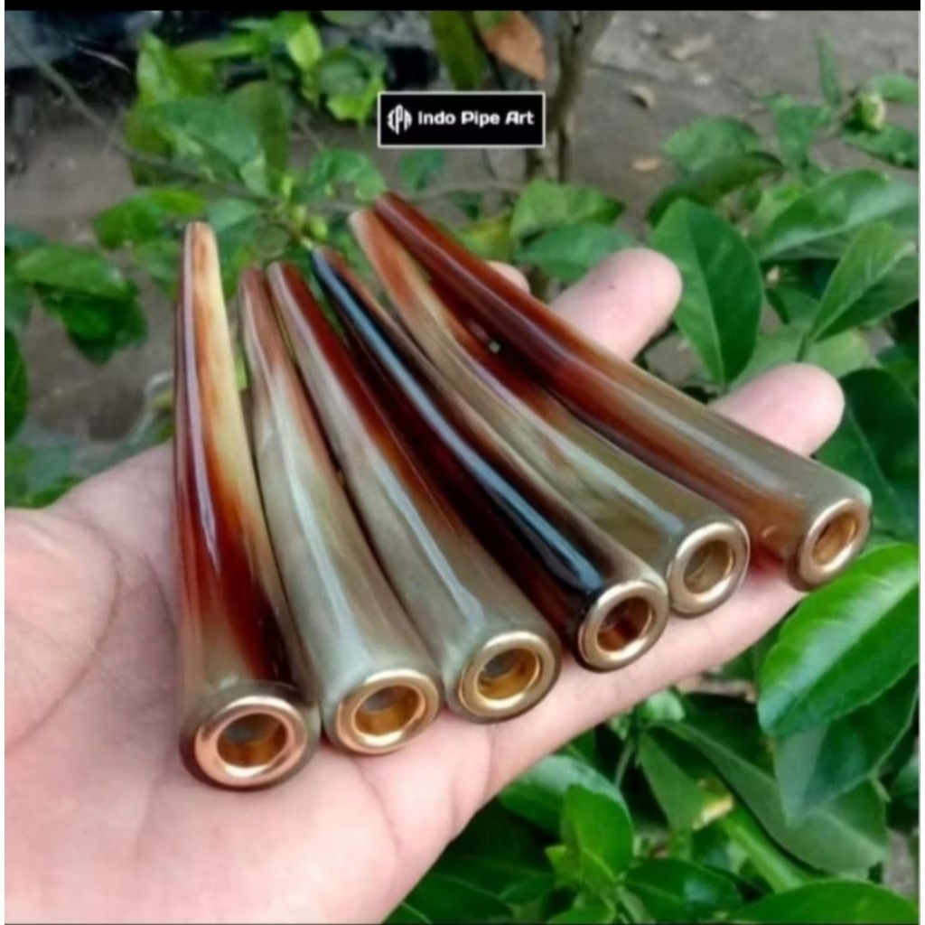 sedotan once pipa pipo pipe tanduk kerbau kristal gading