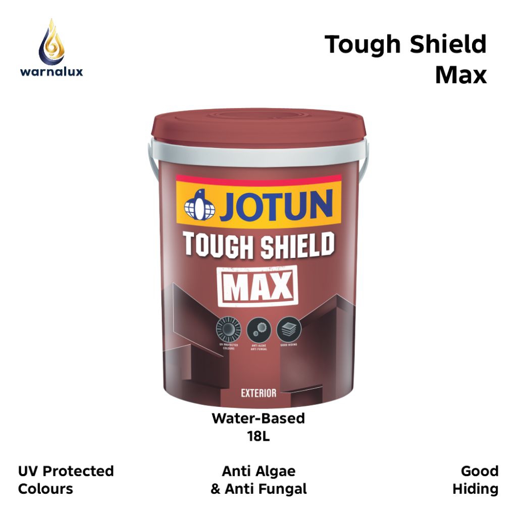Jotun Tough Shield Max Cat Tembok Exterior Anti Lumut Jamur Warna Custom Tinting 18L (25Kg)