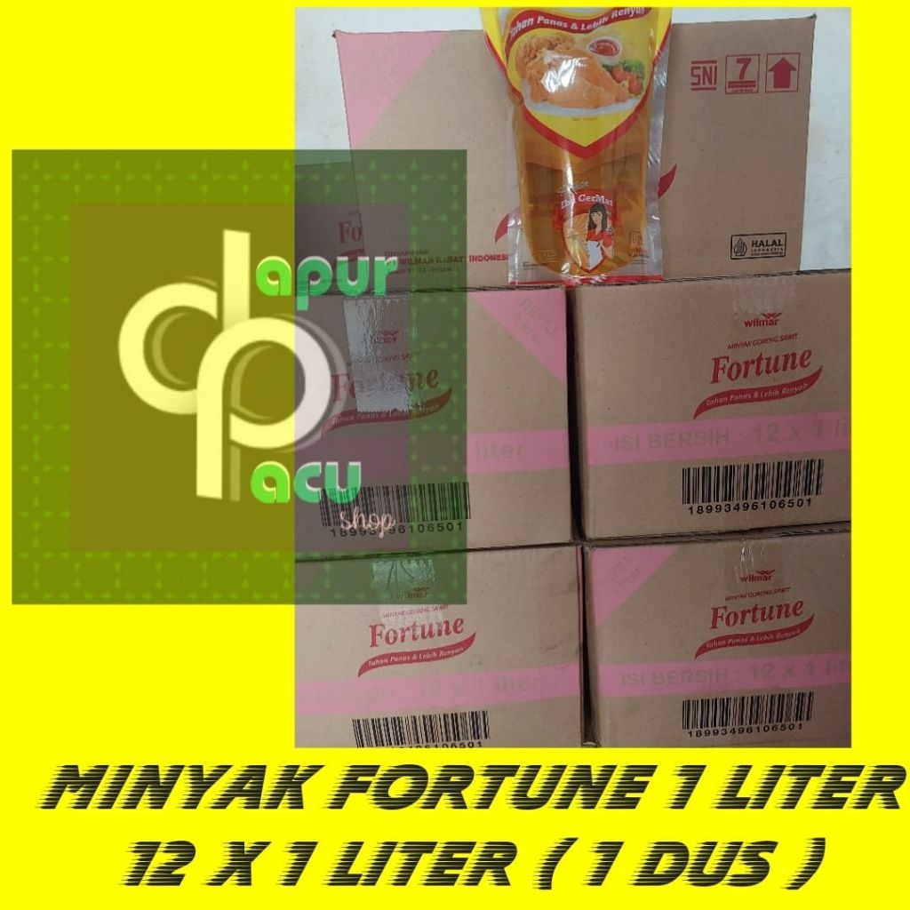 Minyak Fortune 1 liter (1 dus isi 12)