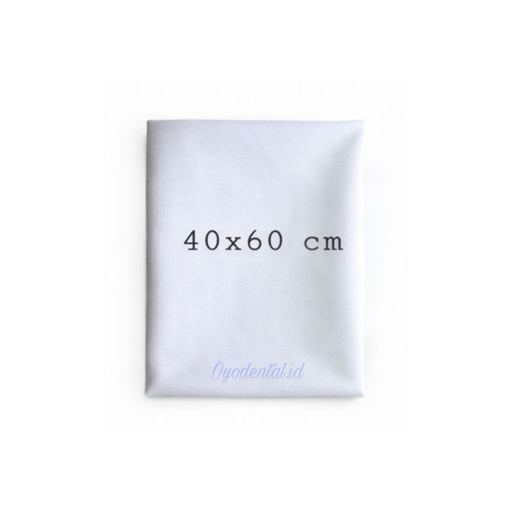 Kain katun alas praktikum / taplak meja putih