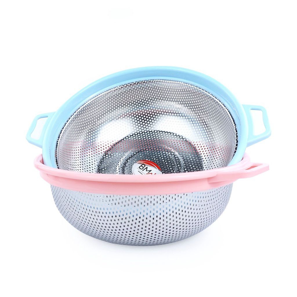 baskom saringan santan stainless / peniris buah sayur, cuci beras