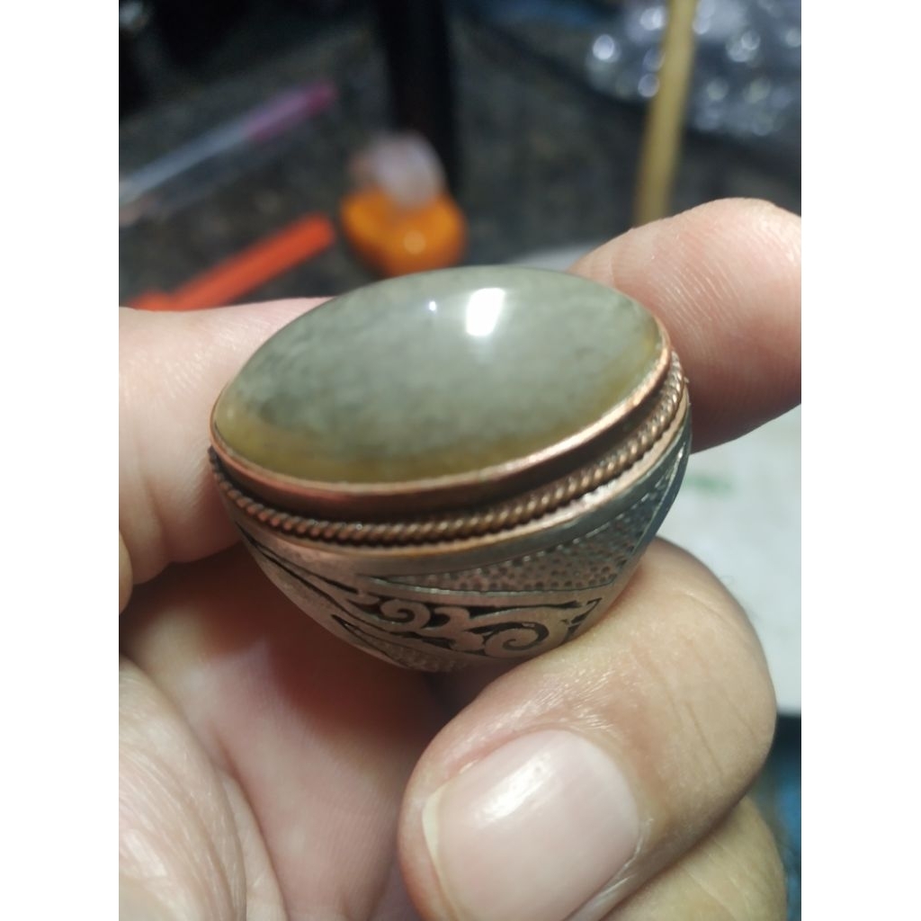 Batu Akik Pandan Semu Lumut Kantoran Natural kode P/5