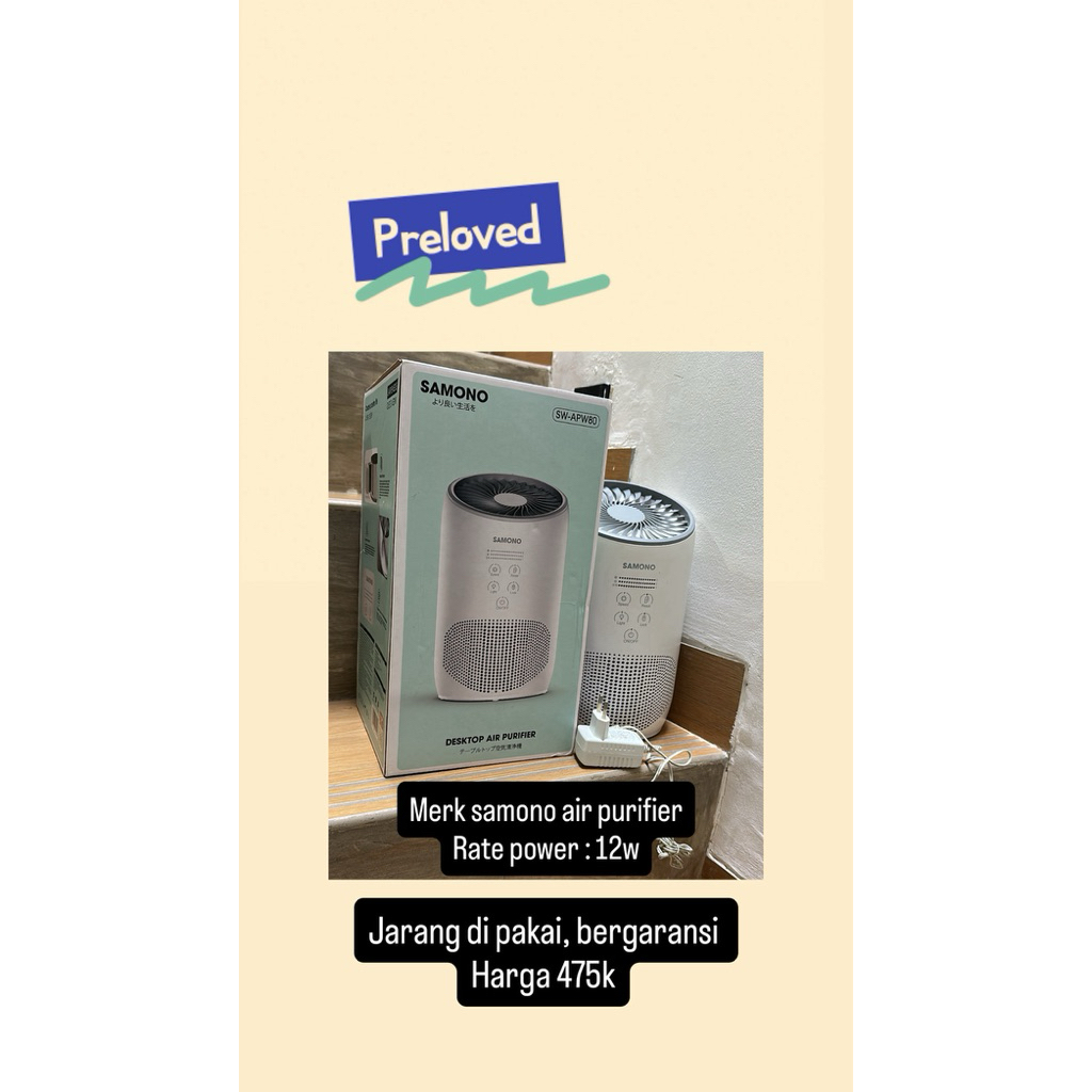 preloved samono air purifier