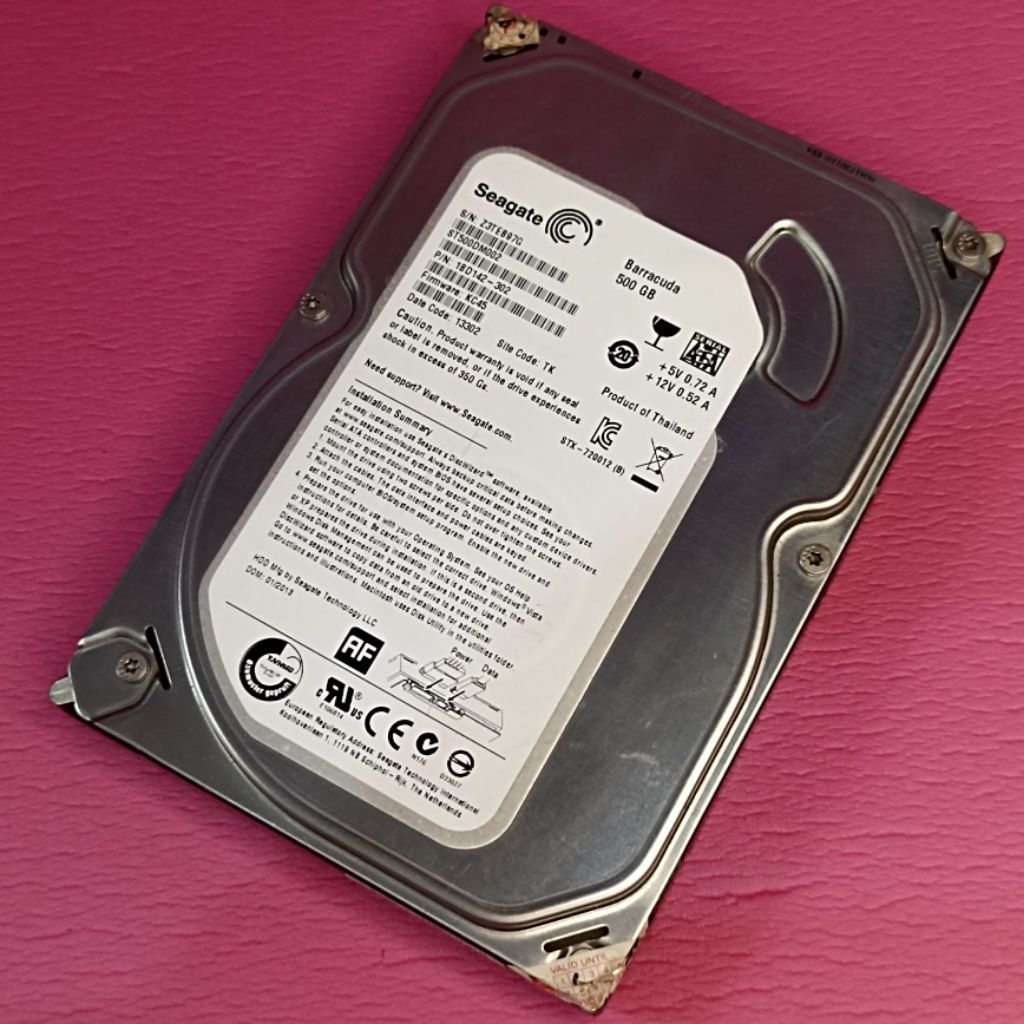 Second Hardisk HDD Seagate 500GB untuk PC