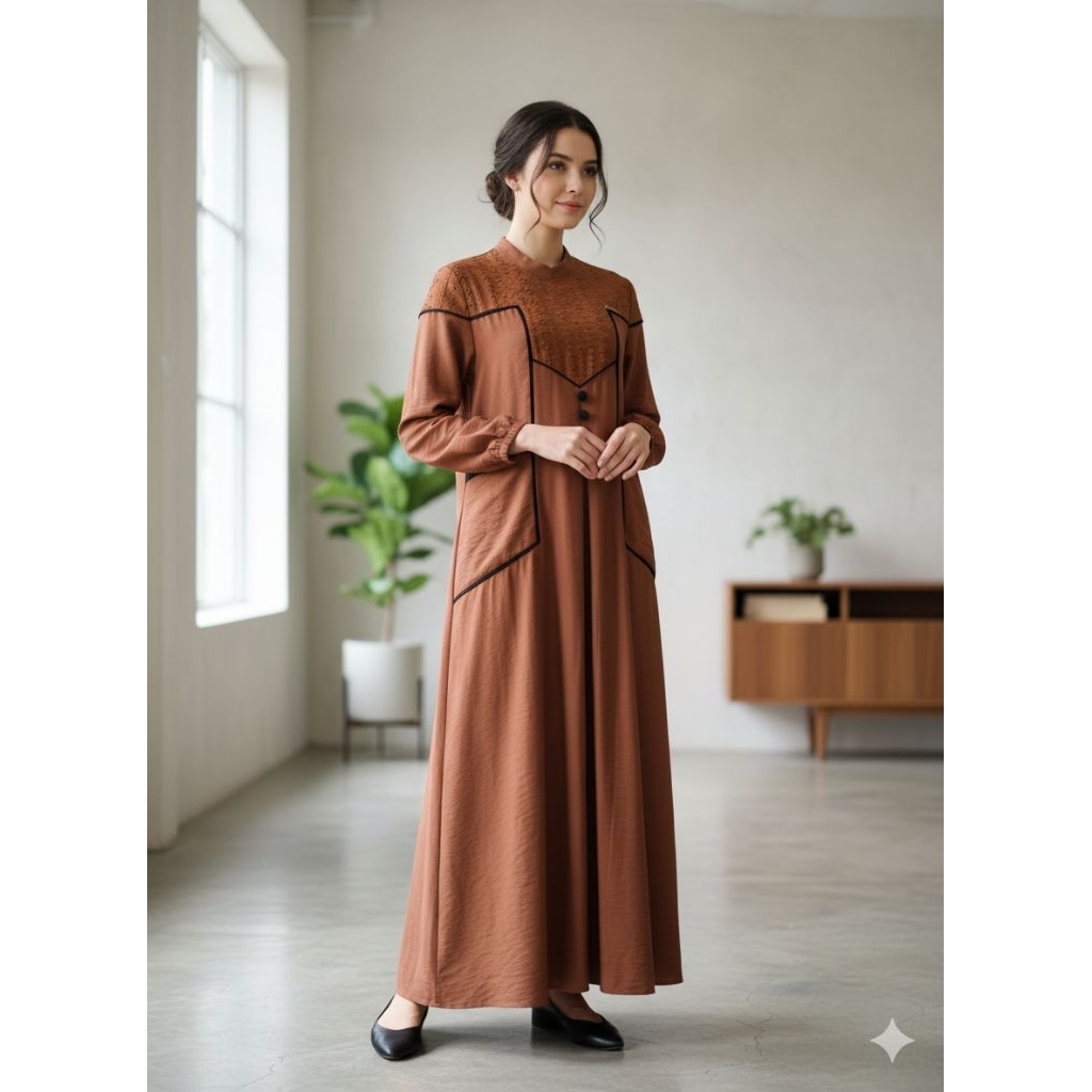 Gamis Aluna Syari Premium Viral